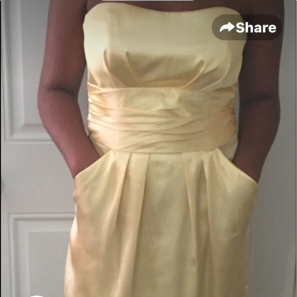 Women's Yellow Tube Dress